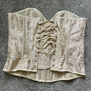 Gold and white corset